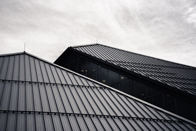 Picture of a metal roof.