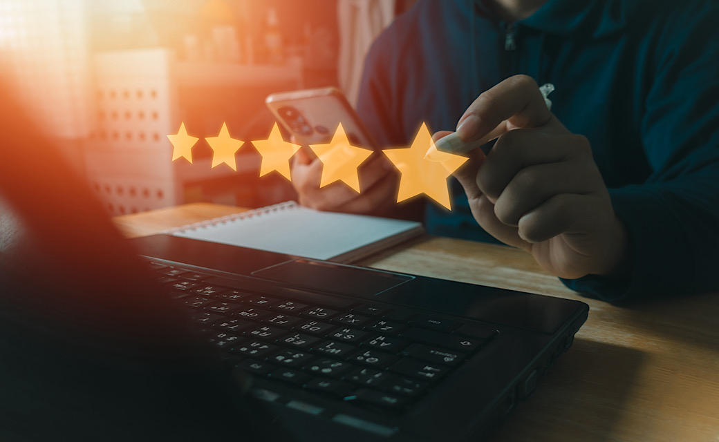 Customer testimonial, five star review on HotEdge